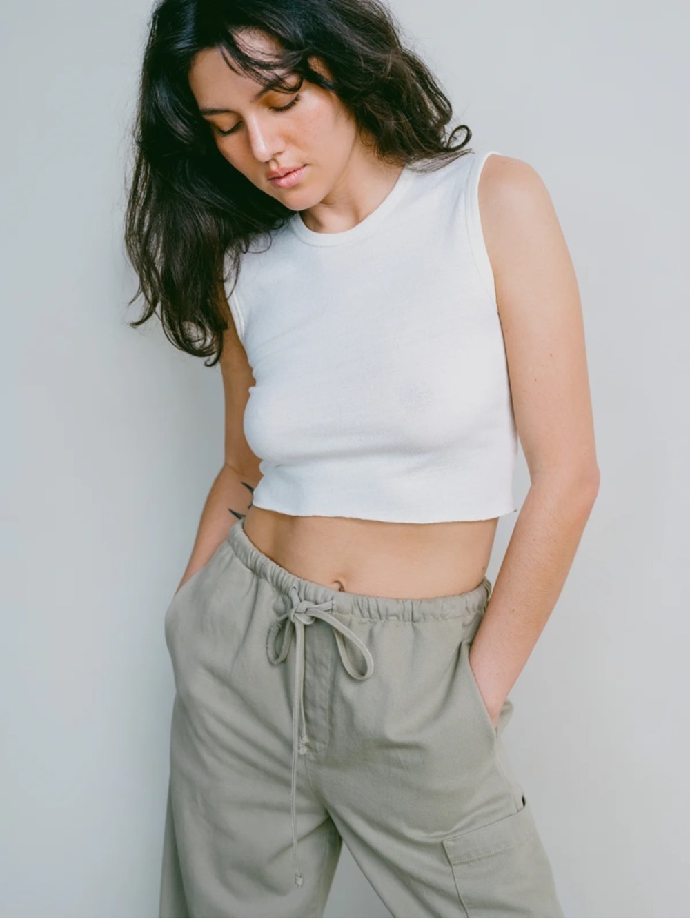 OZMA Tasi Crop in Natural Size M